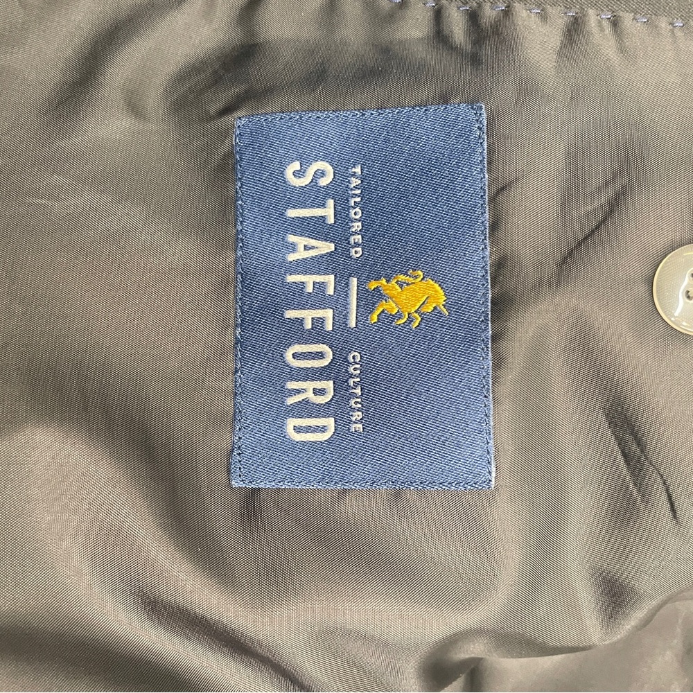 Stafford Classic Fit Black Men's Blazer size 42R - Picture 6 of 6